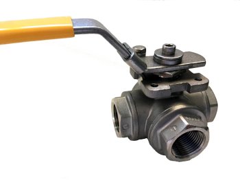 1-1/2" Stainless Steel 3-Way L-Type Ball Valve